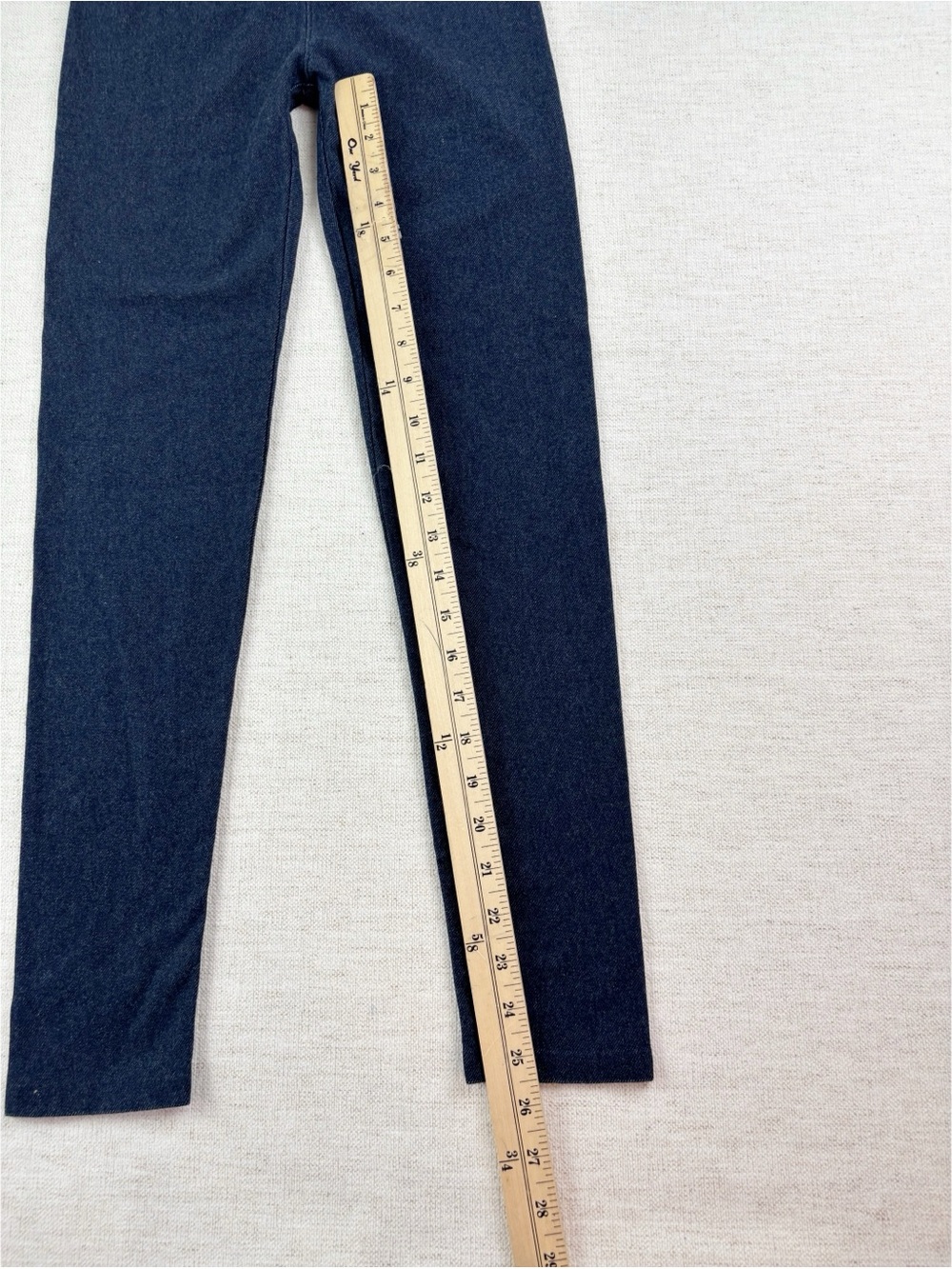 Crewcuts NWT girl's size 12 everyday leggings in dark denim - Picture 2 of 7